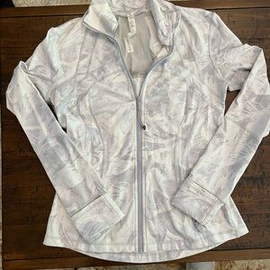 lululemon white/gray patterner define jacket